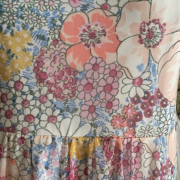 Pink Floral Mini Dress - Picture 4 of 6